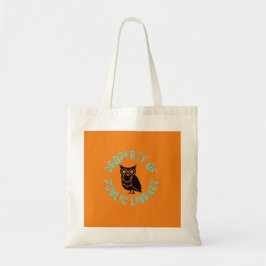 Owl Property of Public Library T - Shirt Tragetasche