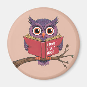 Owl Reading Magnet