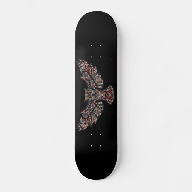 Owl Skateboard (Vorderseite)