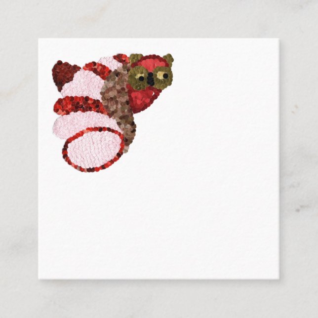 Owl Square Terminkarte (Vorderseite)