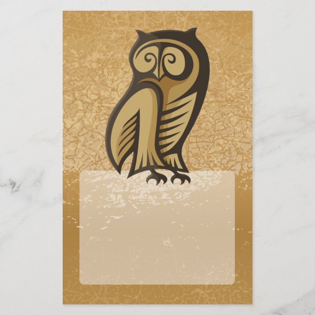 Owl Symbol Color Flyer (Hinten)