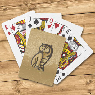 Owl Symbol Color Spielkarten