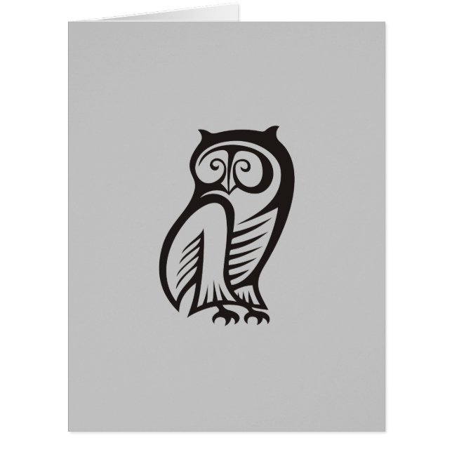 Owl-Symbol Schwarz (Vorderseite)