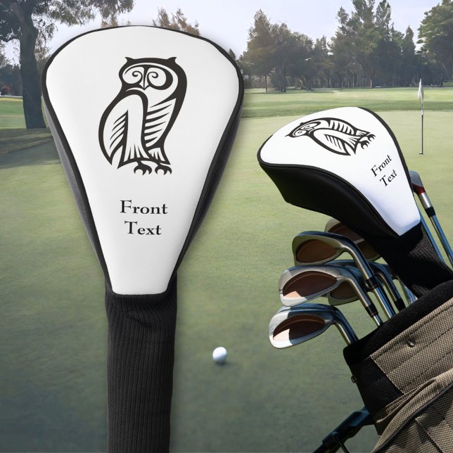 Owl-Symbol Schwarz Golf Headcover (Von Creator hochgeladen)