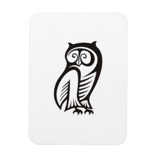 Owl-Symbol Schwarz Magnet