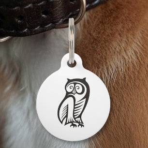 Owl-Symbol Schwarz Tiermarke