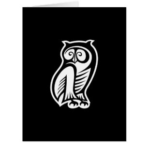 Owl Symbol Weiß
