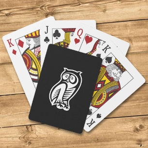 Owl Symbol Weiß Spielkarten
