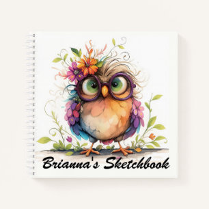 Owl-tastische Doodles: Ein Skizzenbuch für kleine Notizbuch