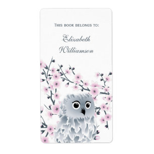 Owl und Cherry Blossom Pink Dieses Buch gehört zu