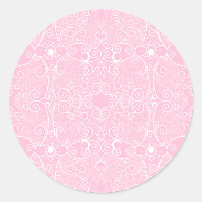 Owl und Firefrefly Lace Runder Aufkleber (Vorderseite)