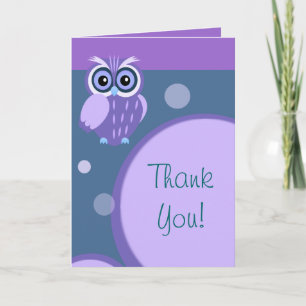 Owl~ Vielen Dank Dankeskarte