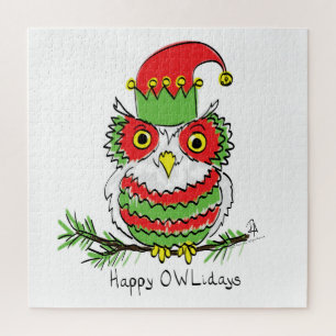 Owl Weihnachten Niedlich Funny Holiday