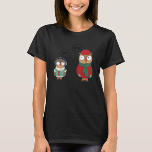 Owl Who Bad Grammar Police English Teacher Owl T-Shirt