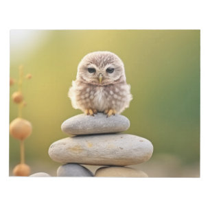 Owl Wild Bird Animal Tranquile Friedlich Notizblock