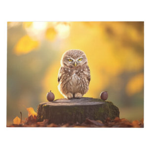 Owl Wild Bird Animal Tranquile Friedlich Notizblock