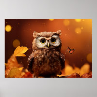 Owl Wild Bird Animal Tranquile Friedlich