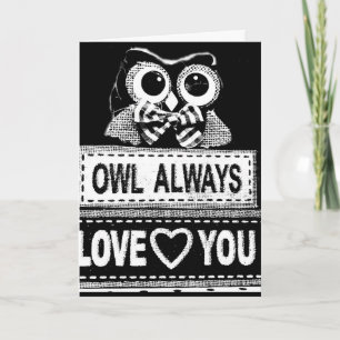 "OWL" WIRD IMMER LIEBE SIE VALENTINE KARTE