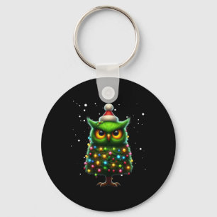 Owl Xmas Bäume Owls Weihnachtsbaumdekoration froh Schlüsselanhänger
