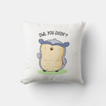 Owl You Doin Funny Bird Puff
