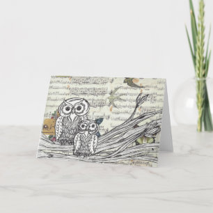 Owls 22 Greetings Card Karte