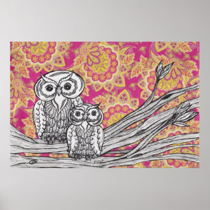 Owls 36 Poster drucken