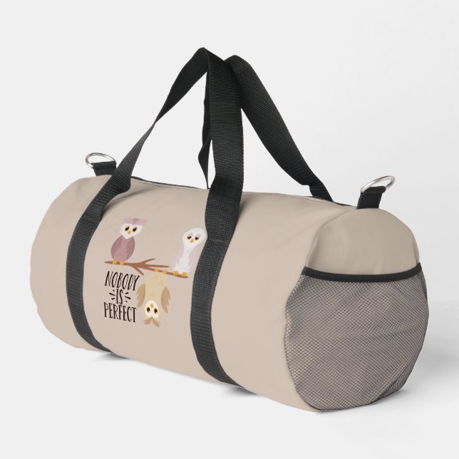 Owls auf einer Zweigniederlassung niemand ist perf Duffle Bag (Rechte Ecke)