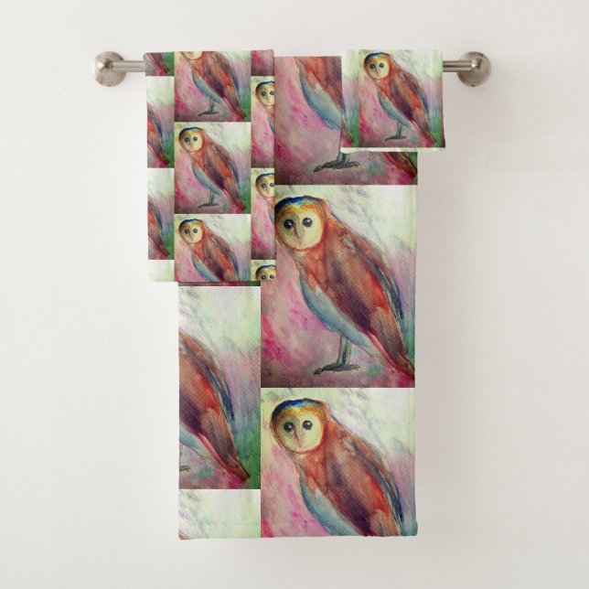 Owls  badhandtuch set (Insitu)