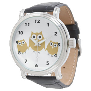 Owls Design Armbanduhr
