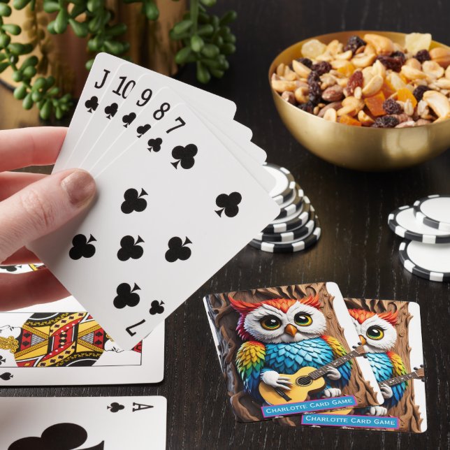 Owls Forest Serenade Monogram Kids Altes Maid Game Spielkarten (In Situ)