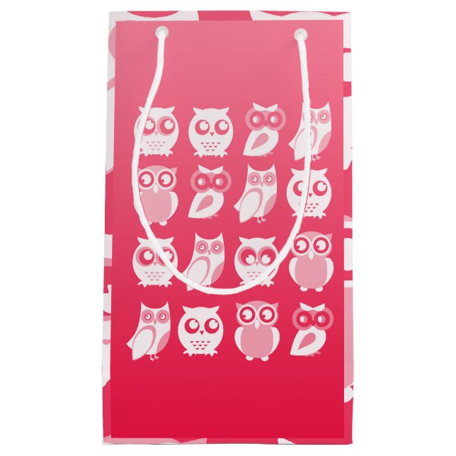 Owls Gift Bag Kleine Geschenktüte (Vorderseite)