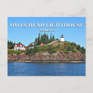 Owls Head Light, Maine Postcard Postkarte