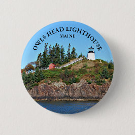 Owls Head Lighthouse, Maine Round Button