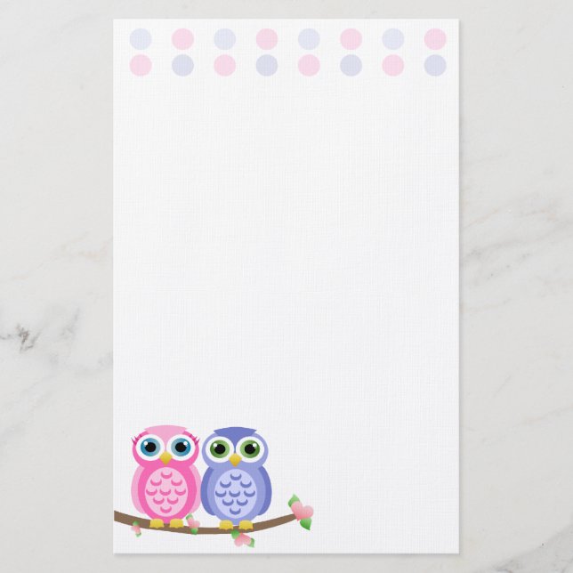 Owls (Heute bester Preis) Briefpapier (Vorderseite)