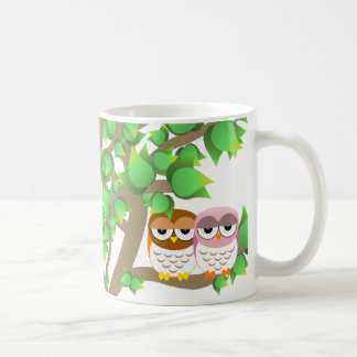 Owls in tree kaffeetasse