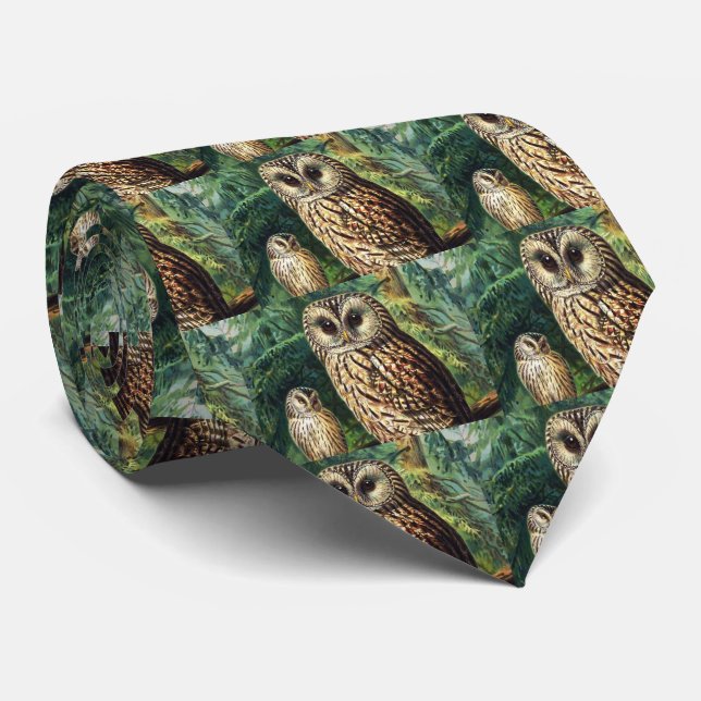Owls Krawatte (Gerollt)