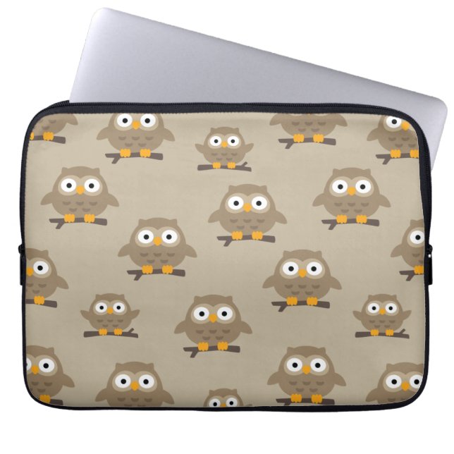 Owls Laptop Sleeve (Vorderseite)
