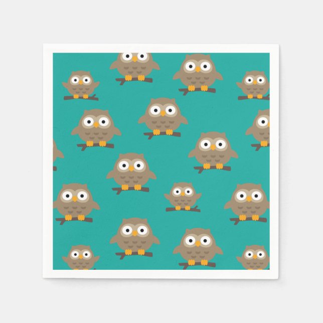 Owls Napkins Serviette (Vorderseite)