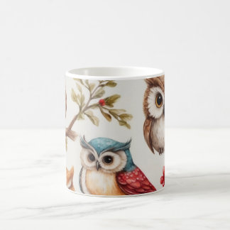 Owls on Branch Kaffeetasse