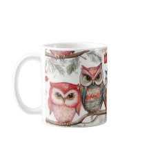 Owls on Branch