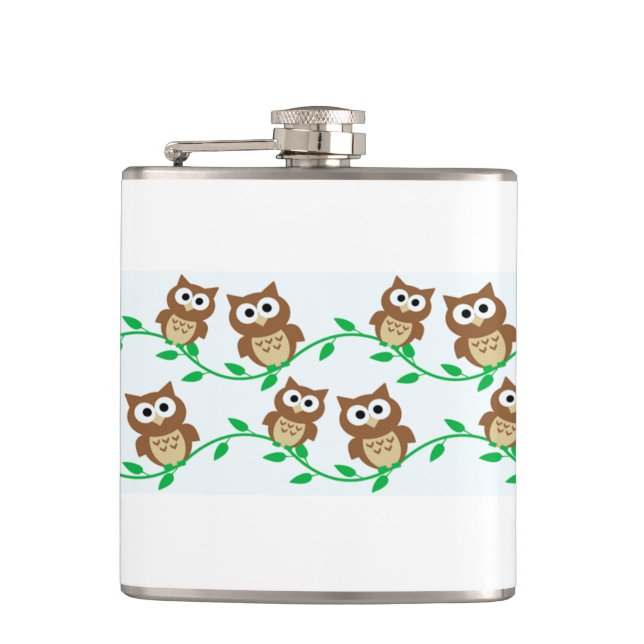 Owls Owls Owls Flachmann (Vorderseite)
