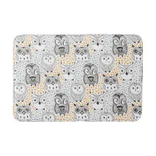 Owls Pattern Badmatten Badematte