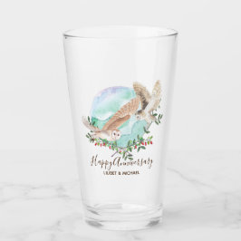 Owls Personalisiert Glas