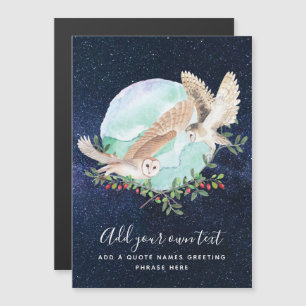 Owls Personalisiert Magnetkarte