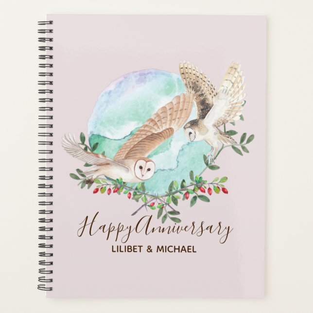 Owls Personalisiert Planer (Vorderseite)