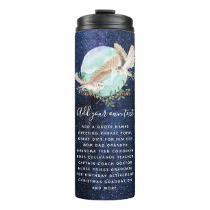 OWLS Personalisierter Thermischer Tumbler Thermosbecher