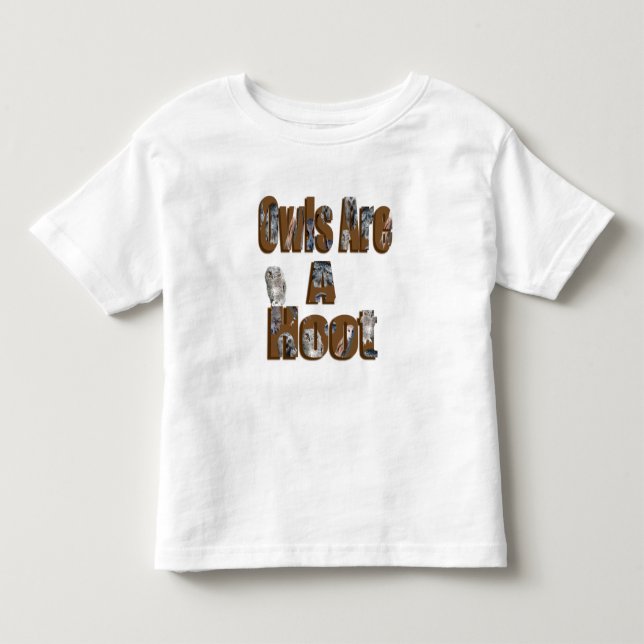 Owls sind ein Hoot Picture Logo, Kleinkind T-shirt (Vorderseite)
