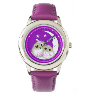 Owls Whimsical Niedlich Personalisiert Armbanduhr