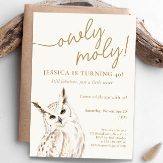 Owly Moly Geburtstagsfeier Einladung