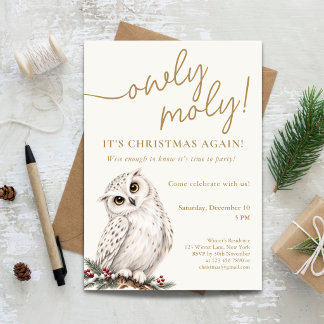 Owly Moly Weihnachtsfeier Einladung